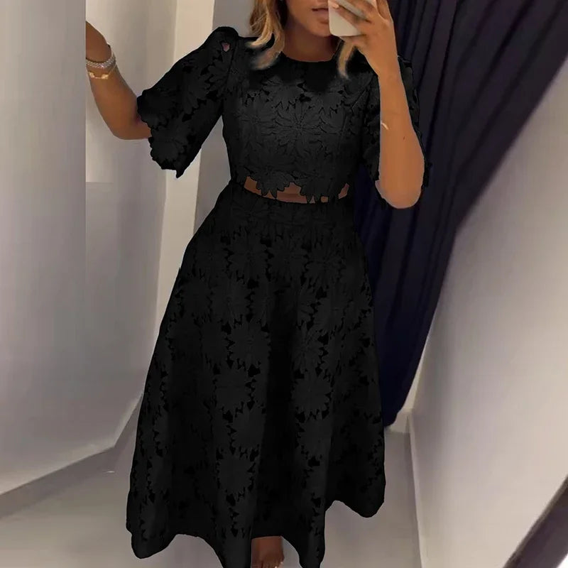 Conjunto de Renda Florido