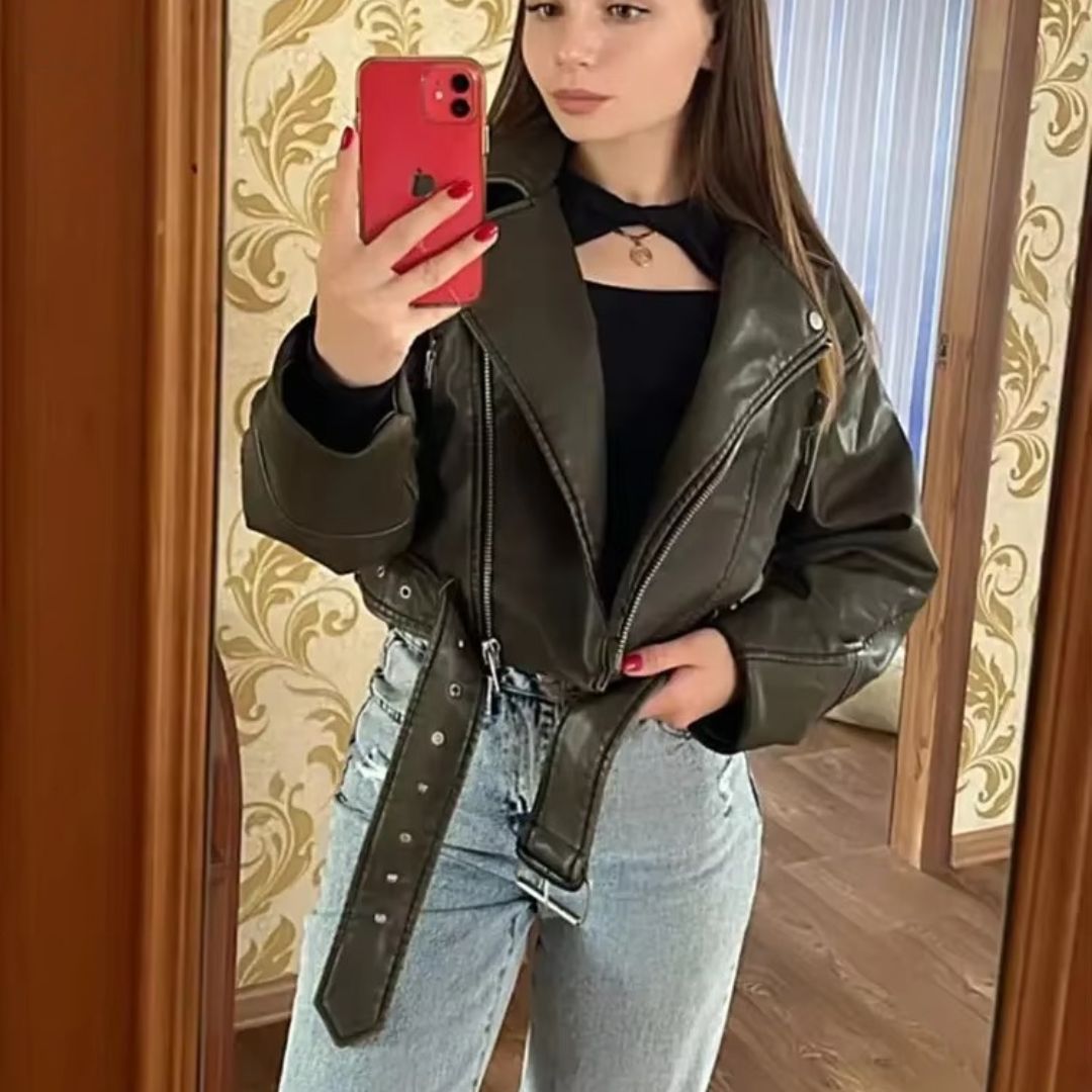 Jaqueta Feminina preta Ragnar