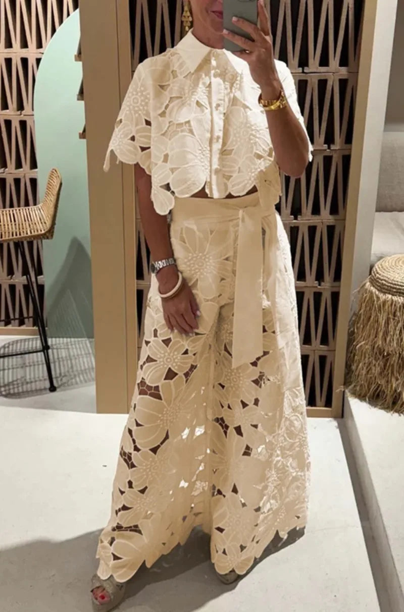 Conjunto Feminino de renda Pluzi