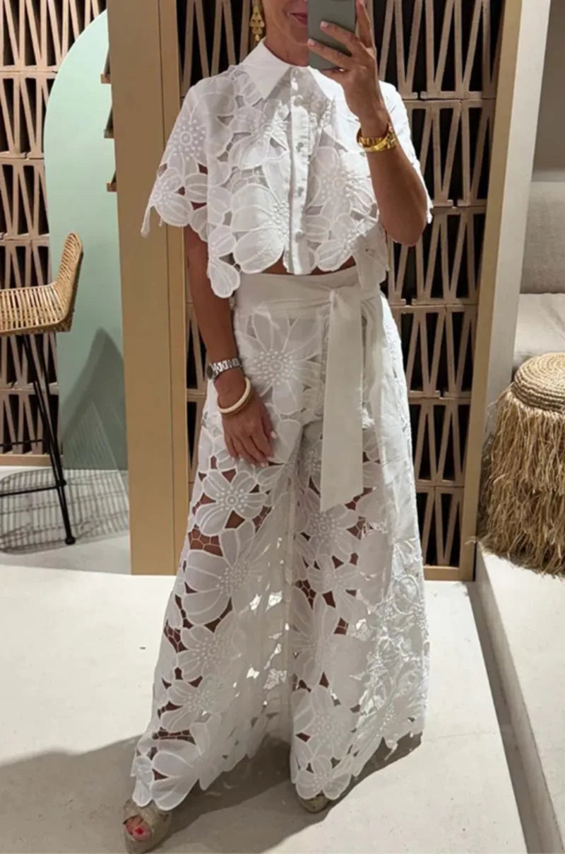 Conjunto Feminino de renda Pluzi
