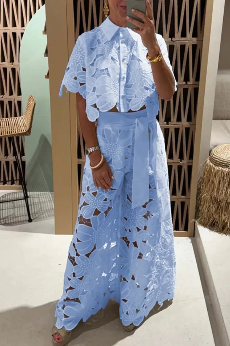 Conjunto Feminino de renda Pluzi