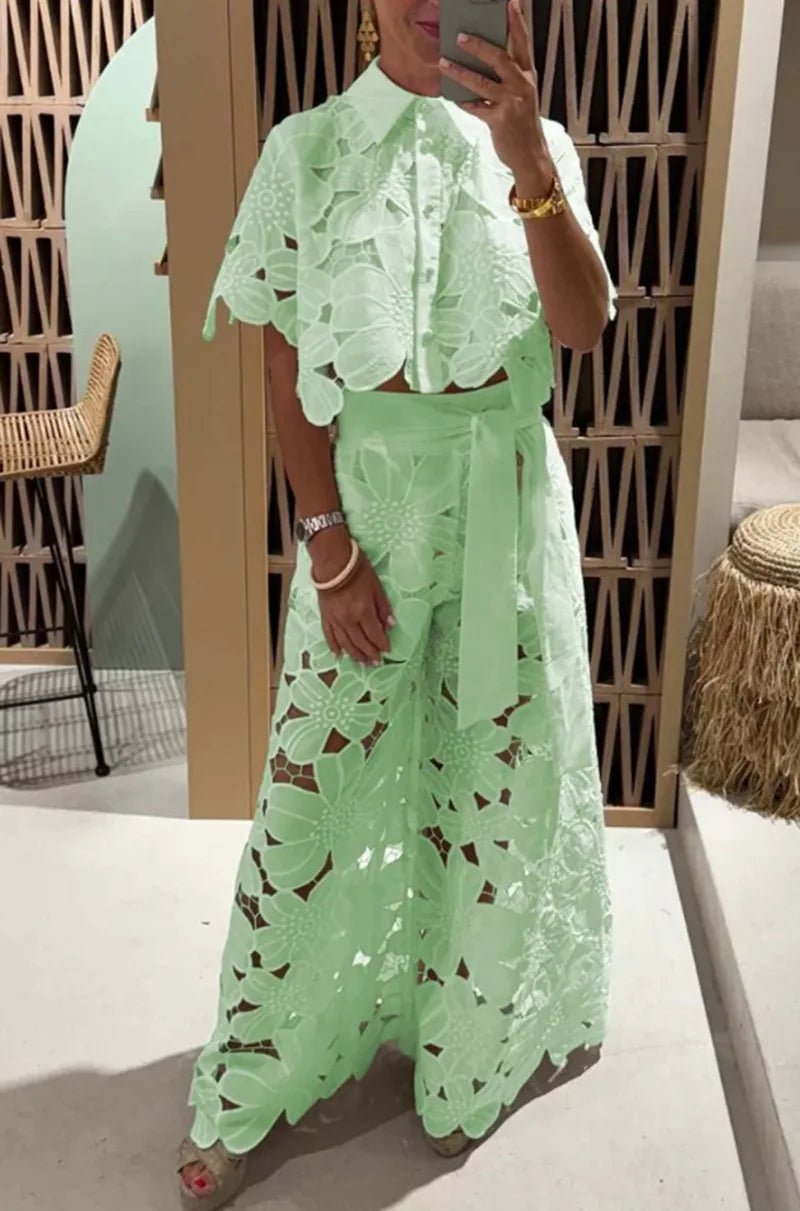 Conjunto Feminino de renda Pluzi