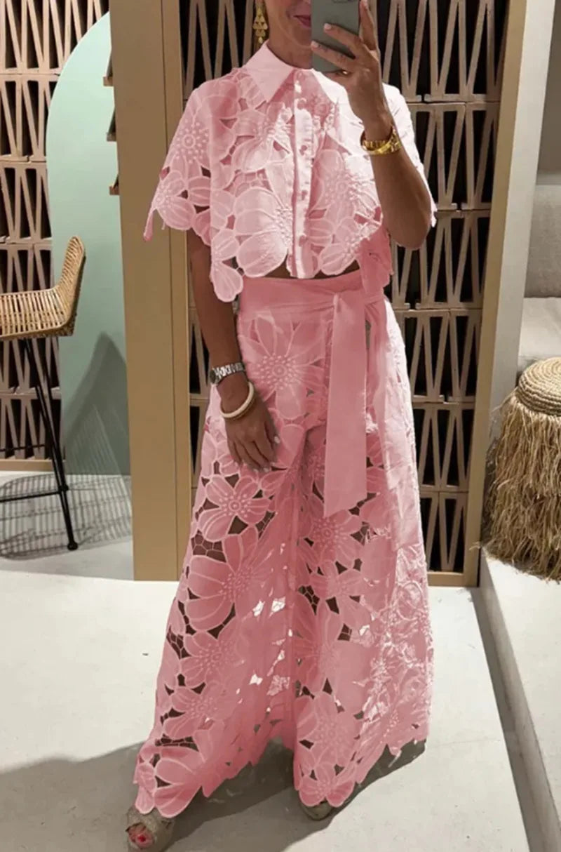 Conjunto Feminino de renda Pluzi