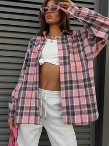 Camisa Feminina Xadrez Madri