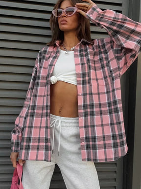 Camisa Feminina Xadrez Madri