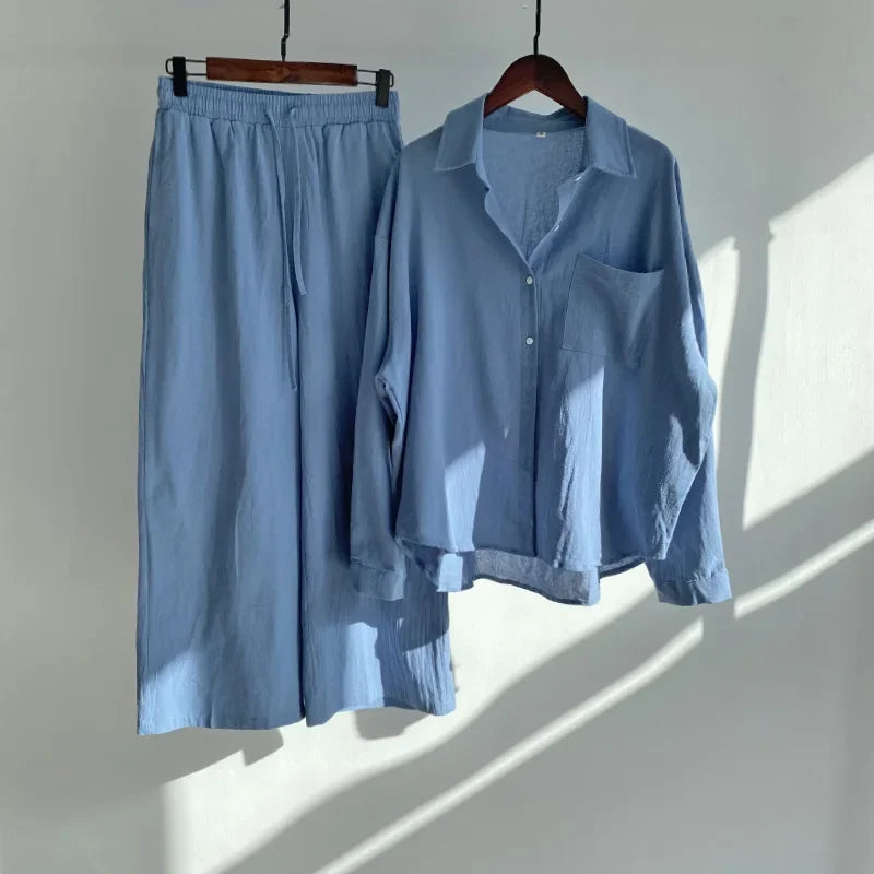 Conjunto Feminino Linho Retrô