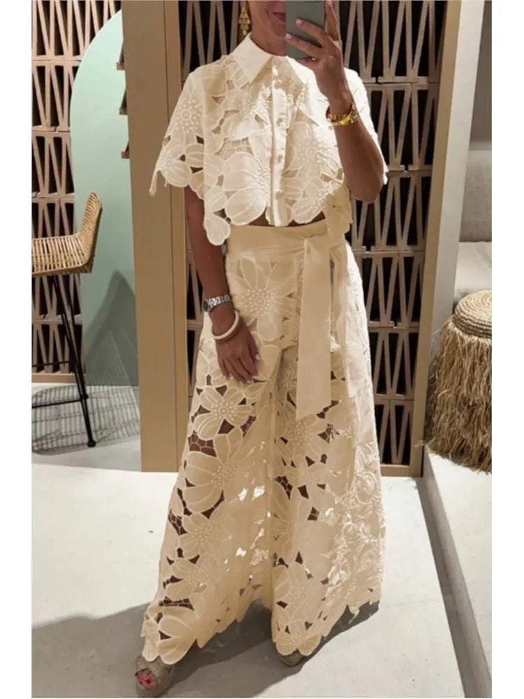 Conjunto Feminino de renda Pluzi