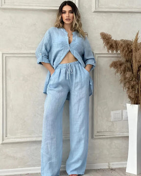 Conjunto Feminino Linho Brilho das Estrelas