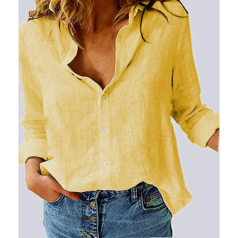 Camisa Feminina de Botão Colibri