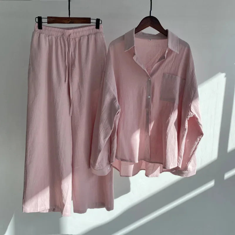 Conjunto Feminino Linho Retrô
