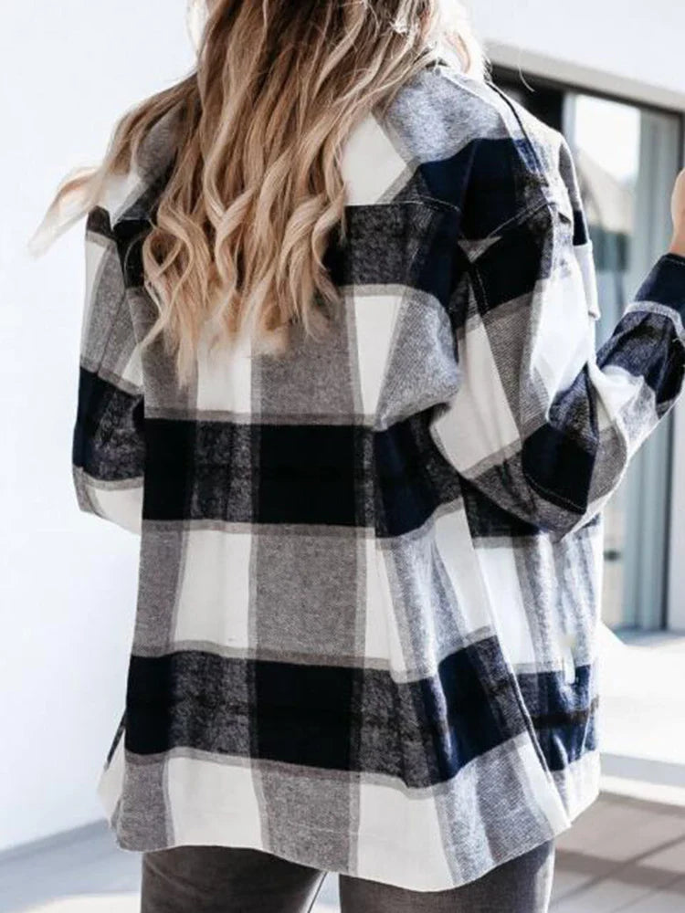 Camisa Feminina Xadrez Rois