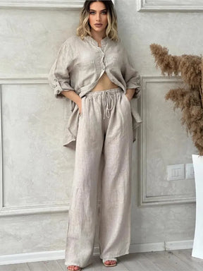 Conjunto Feminino Linho Brilho das Estrelas