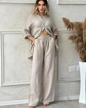 Conjunto Feminino Linho Brilho das Estrelas