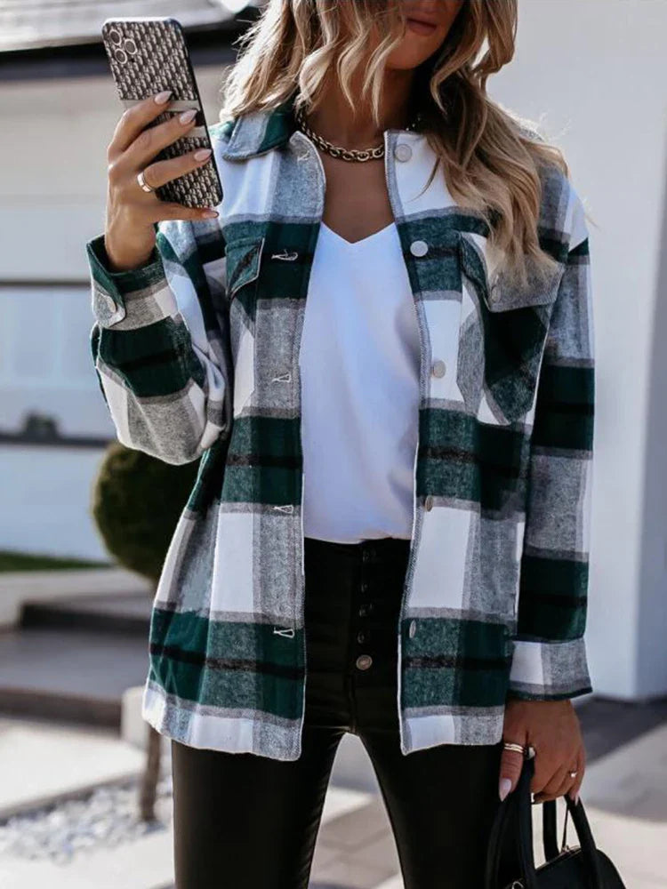 Camisa Feminina Xadrez Rois