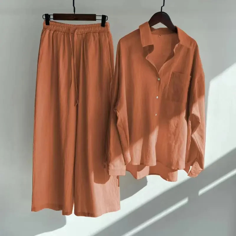 Conjunto Feminino Linho Retrô