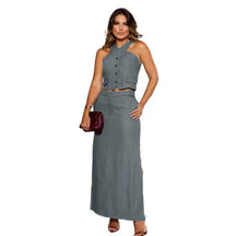 Conjunto Feminino Saia e Colete Jaqueline