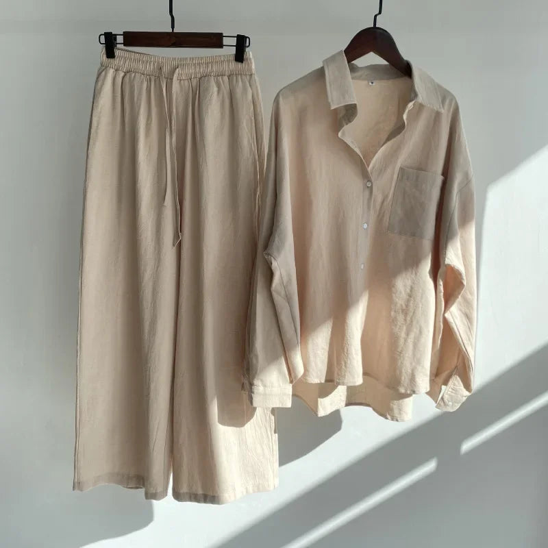 Conjunto Feminino Linho Retrô